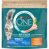 Purina ONE Bifensis Katzenfutter Senior 11+ mit Huhn, 6 Beutel à 1,5 kg