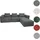 Mendler L-Sofa HWC-O54 mit Ottomane dunkelgrau
