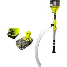 RYOBI RY18STPA-0 Akku Regenfasspumpe 18 V 3360 l/h + 1x Akku 1,5 Ah + Ladegerät