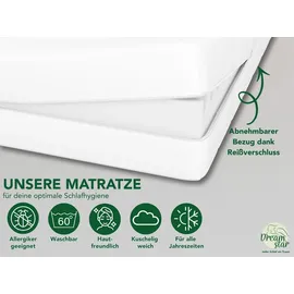 tb furniture gmbh Simple Flex 7-Zonen 80 x 200 cm H2/H3