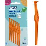 TePe Angle Interdentalbürste, Orange, 0,45 mm/ISO 1, 6 Stk., Zahnwischenraumreinigung, Plaque-Entferner für kleine Zahnlücken