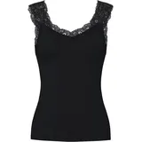 Pieces Pcbarbera Lace Top Schwarz M