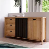 Forte Sideboard Jytana Braun Eiche