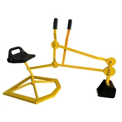 Bagger für Sandkiste - Gelb / Schwarz - 107 x 46 x 65 cm - aus Stahl / Kunststoff