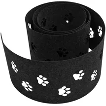 zaun|zu® Sichtschutzstreifen 255 x 15 cm Schwarzgrau Vlies 2 St.