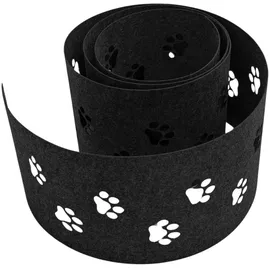 zaun|zu® Sichtschutzstreifen 255 x 15 cm Schwarzgrau Vlies 2 St.