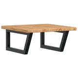 vidaXL Waschtischplatte Mit Halterung Stahl Und Massivholz Eiche