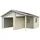 Palmako Roger ohne Tor 5,10 x 5,50 m natur inkl. Abstellraum ohne Dachpappe
