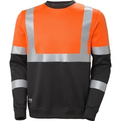 Warnschutz Sweatshirt "ADDVIS" UV-Schutz - XL - orange/schwarz