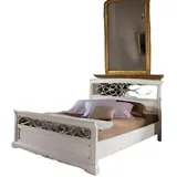 Xlmoebel Schlafzimmer-Set Luxuriöses Designer Bett mit passenden Nachttischen, (3-tlg., Bett + 2x Nachttische), Hergestellt in Europa weiß