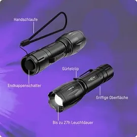 Ansmann Action 400 UV LED, UV-Lampe Taschenlampe batteriebetrieben 100lm 27h