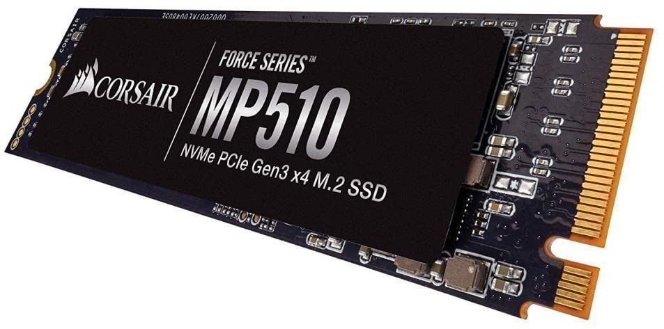 Corsair MP510, Force Series, 480GB M.2 NVMe PCIe x4 Gen3 SSD (Lesegeschwindigkeitenvon bis zu 3.480 MB/s sowie sequenziellen Schreibgeschwindigkeiten bis 2.000 MB/s, Hochdichter 3D TLC NAND) Schwarz