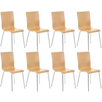 CLP 8er-Set Wartezimmerstuhl Pepe natura