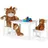 Relaxdays Kindersitzgruppe weiß MDF