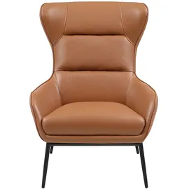 vente-unique Sessel DINNIA Leder 69 x 71 x 70 cm Khaki