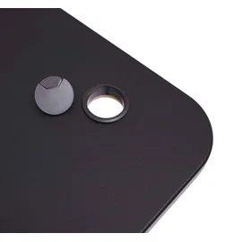 Mendler Schreibtischplatte HWC-D40 160x80cm Schwarz