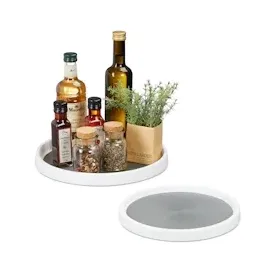 Relaxdays Drehteller, 2er Set,