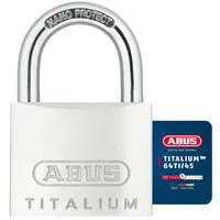 ABUS Vorhängeschloss Titalium 64TI/45 - Kellerschloss mit Schlosskörper aus Spezial-Aluminium - gehärteter Stahlbügel - ABUS-Sicherheitslevel 5