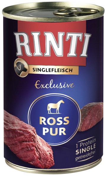 24er Pack Rinti Pur Kennerfleisch Lamm für Hunde 24 x 400 g 
