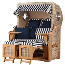 Mr. Deko Ammersee Blau/Teak Komplettset
