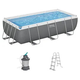 BESTWAY Rahmen-Gartenpool 404 x 201 x 100 cm inkl. Filterpumpe