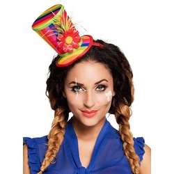 Boland Kostüm Clownshut Haarreif, Haarreif für Fasching, Karneval oder Zirkus bunt