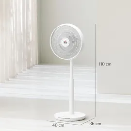 Homcom Standventilator 36 cm Weiß