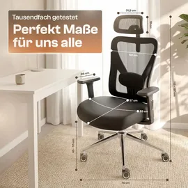 lutivo Alpha Kunstleder Schwarz