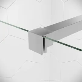 Badplaats Florida Walk-In-Dusche 100 x 200 cm Silber Sicherheitsglas