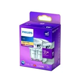 Philips LED-Leuchtmittel GU10 77429500 3,5 W warmweiß 2 St.