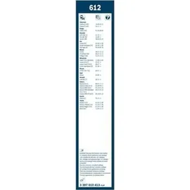 Bosch Wischblatt Twin 612, Länge: 600mm/400mm – Set für Frontscheibe