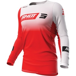 Shot Contact Scope Motocross Jersey, weiss-rot, Größe XL für Männer