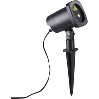 Just light. Erdspießleuchte Laser 19940-18 schwarz, IP44, bunte Lichteffekte