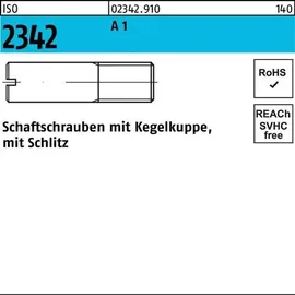 Hörger & Geßler Schaftschraube ISO 2342 Kegelkuppe/Schlitz M6 x 30 100 Stück
