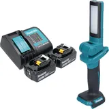 Makita DML 816 ST Akku Arbeitsleuchte 18 V 100 - 500 lm LED + 2x Akku 5,0 Ah + Ladegerät