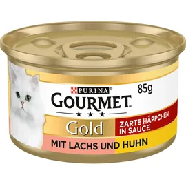 Purina Gourmet Gold Zarte Häppchen in Sauce Lachs & Huhn 12 x 85 g