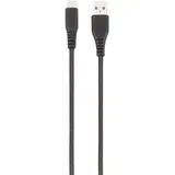 Vivanco Männlich Gerade USB C auf USB A 2,5 m (Schwarz)