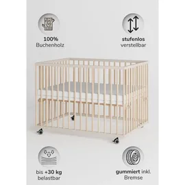Sämann Laufgitter Matratze sahara dust/natur Premium Kollektion | Gr.: 75x100 cm