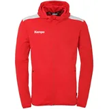 Kempa Herren Emotion 27 Kapuzenjacke Sport-Jacke, Rot/Weiß, XXL EU