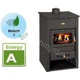 Kaminofen Warmwasserboiler Prity K2CP W10 Gusseisen Top BImSchV2 6,2+7,1 kw.
