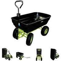 Baumarktplus Gartenwagen mit Kippfunktion 400kg 125 L mit Deichsel
