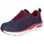 SKECHERS Herren ARCH FIT Sr Ringstap Sneaker, Marine/Rot, 45 EU - 45 EU