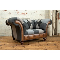 JVmoebel Chesterfield-Sessel, Chesterfield Sessel 1,5 Sitzer Design bunt