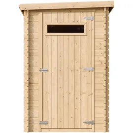 TIMBELA Gartenhaus 1,44 x 1,79 m Natur