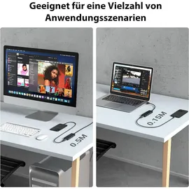 Vention USB Hub 4-Port 3.0 USB Verteiler Splitter 1 Meter