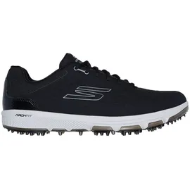 SKECHERS Herren Pro 6 wasserdichter Golfschuh Schwarz/Grau ohne Spikes 45.5 EU