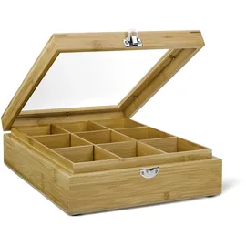 Bredemeijer Teebeutel-Kiste 9 Fächer mit Fenster