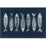 Wash+Dry Fish Tango 50 x 75 cm Blau