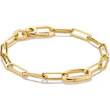 Thomas Sabo Charm-Armband »Charm Club Connect: Paperclip mit einem Connect Link vergoldet