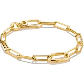 Thomas Sabo Charm-Armband »Charm Club Connect: Paperclip mit einem Connect Link vergoldet